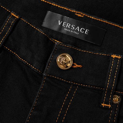 versace slim fit jeans black